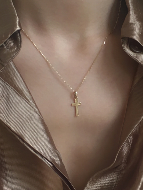 14k cross necklace