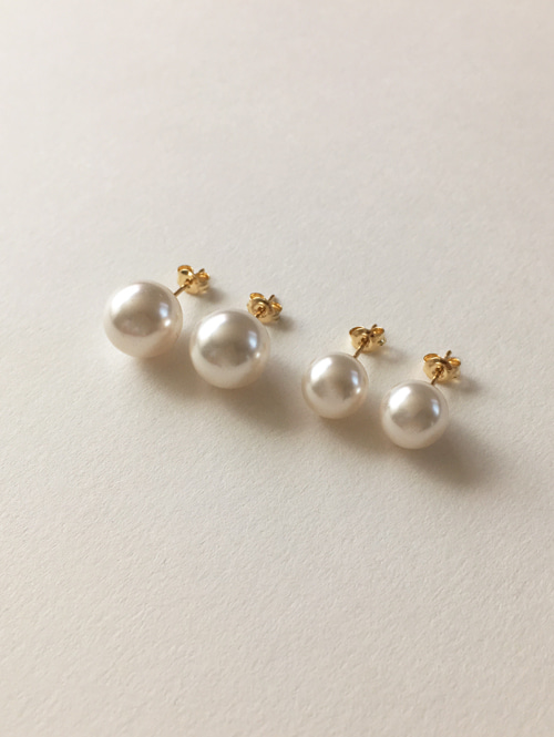 14k classic pearl earring