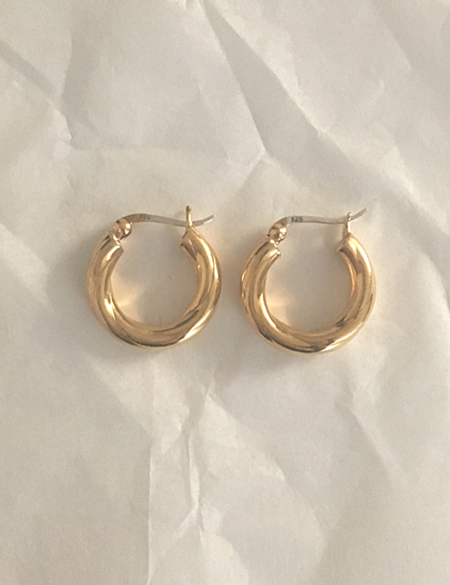 silver 925 mone earring