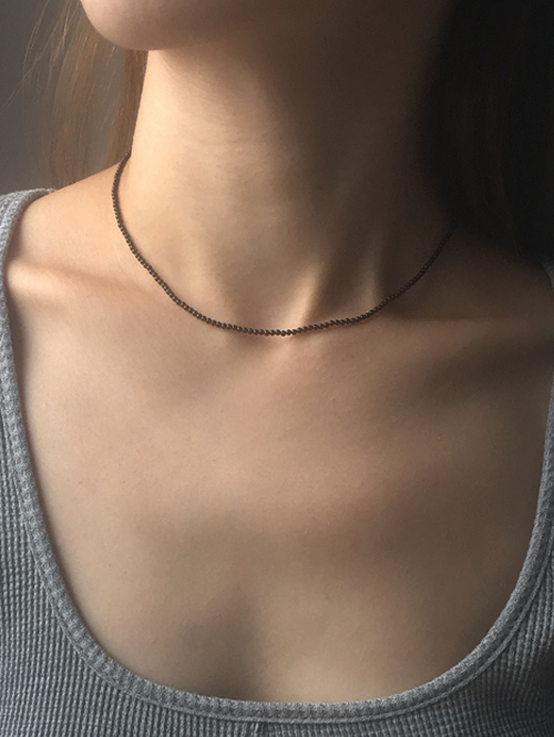 circle onyx necklace
