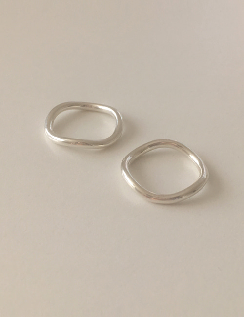silver 925 slim wave ring